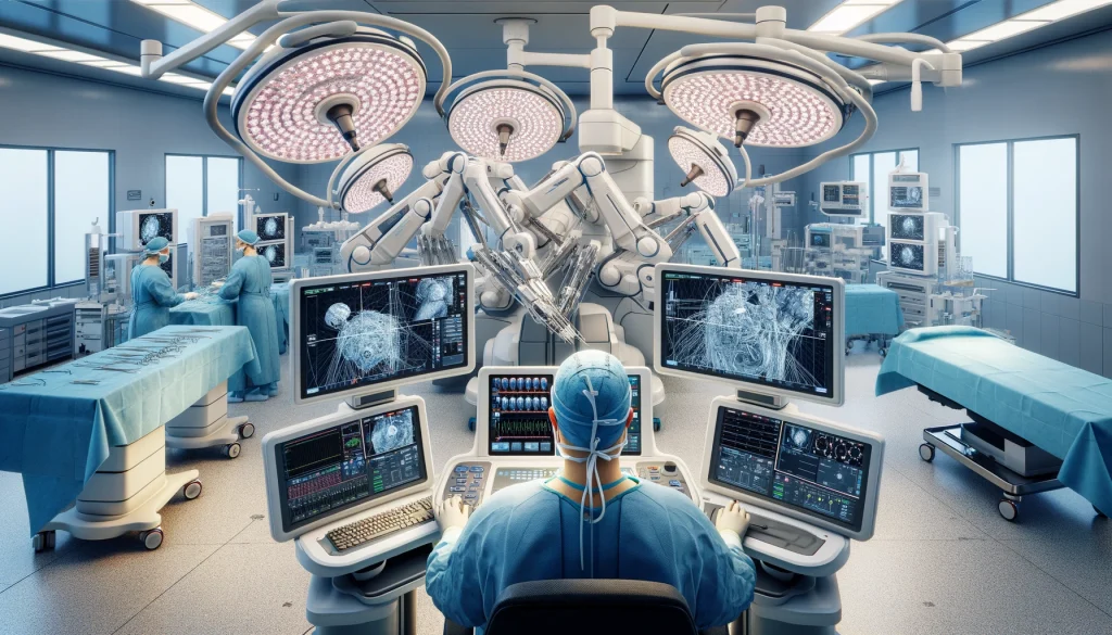 다빈치 로봇 수술 장면